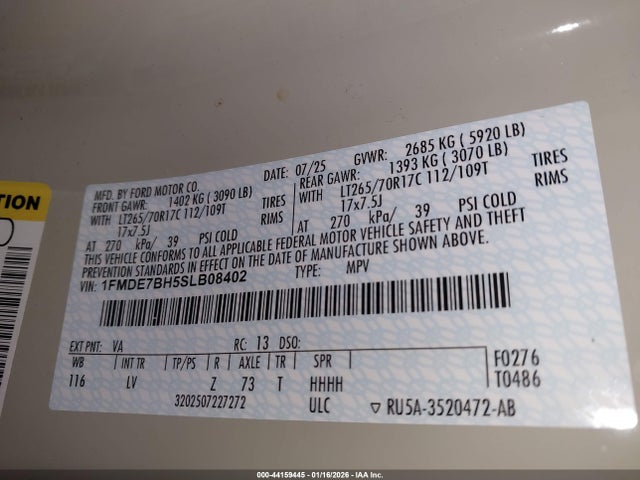 2025 FORD BRONCO 1FMDE7BH5SLB08402 Photo 8