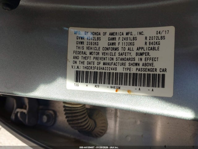 1HGCR3F85HA032449 Honda Accord Ex-l V6