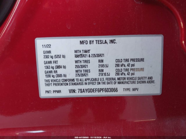 2023 TESLA MODEL Y 7SAYGDEF6PF603066 Photo 8