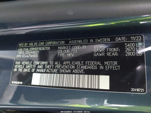 2024 VOLVO XC60 YV4L12RM5R1836709 Photo 8