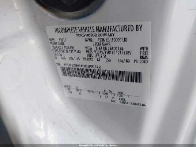 Ford F-250 Xl 2016 1FD7X2A64GEB80522 Image 9