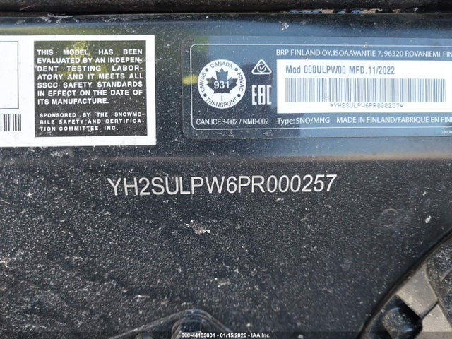Skidoo Renegade Adrenaline 2023 YH2SULPW6PR000257 Image 9
