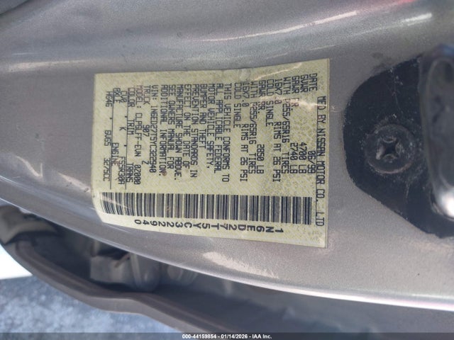 Aukcja sprzedaży 2000 Nissan Frontier Se-v6/xe-v6, vin: 1N6ED27T5YC322940, numer aukcji: 44159854