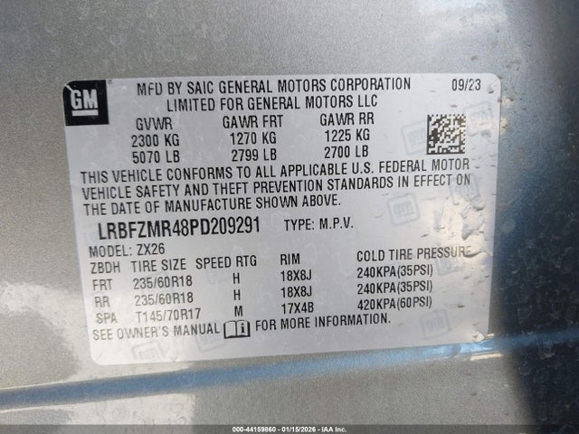 Buick Envision Preferred Awd 2023 LRBFZMR48PD209291 Image 9