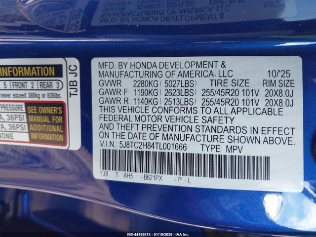 5J8TC2H84TL001666 Acura Rdx A-spec Advance Package