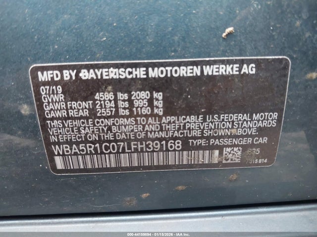 2020 BMW 330I WBA5R1C07LFH39168 Photo 8