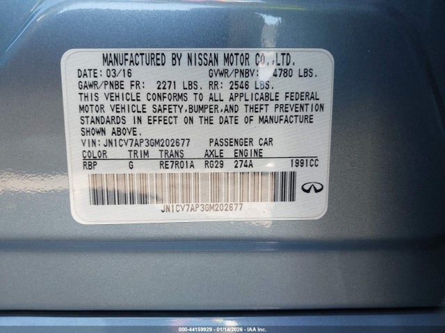 2016 INFINITI Q50 JN1CV7AP3GM202677 Photo 8