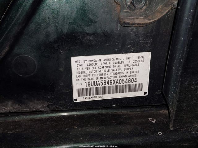 1999 ACURA TL 19UUA5649XA054604 Photo 8