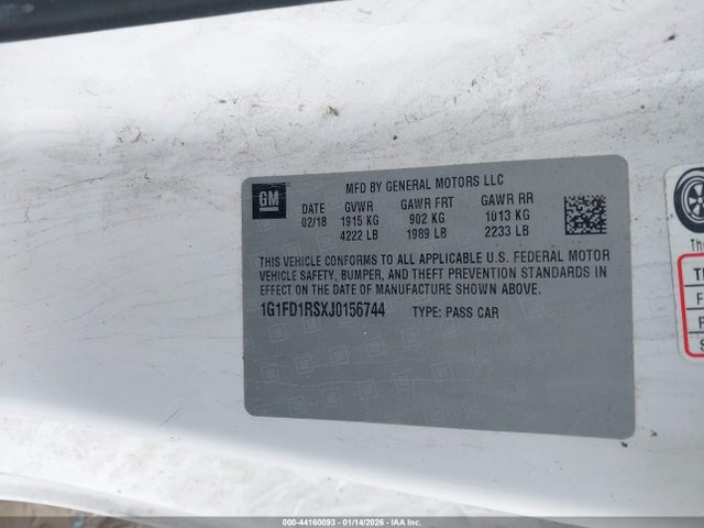 2018 CHEVROLET CAMARO 1G1FD1RSXJ0156744 Photo 8