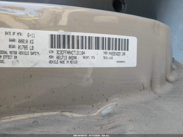 2012 FIAT 500 3C3CFFARXCT131184 Photo 8