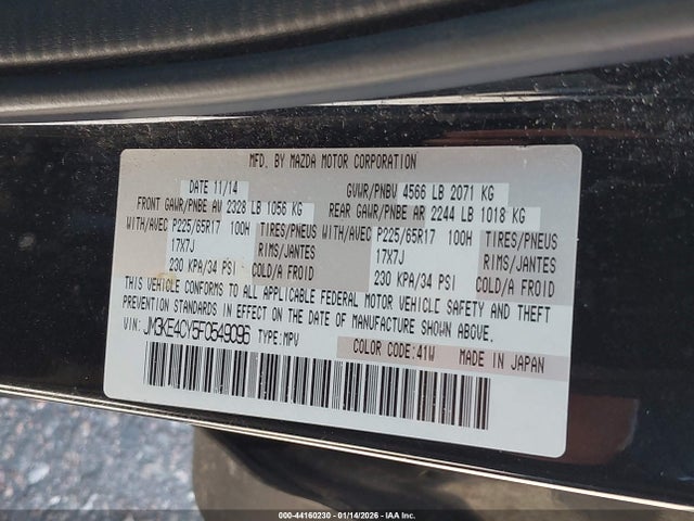 Mazda Cx-5 Touring 2015 JM3KE4CY5F0549096 Image 9