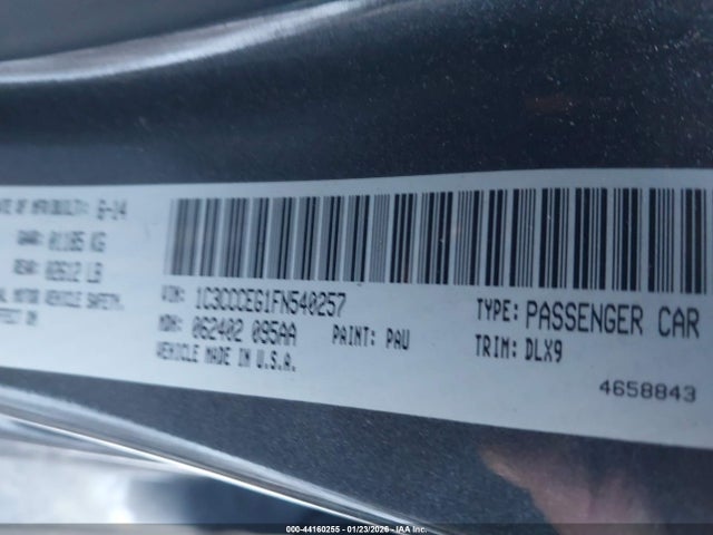 1C3CCCEG1FN540257 Chrysler 200 C