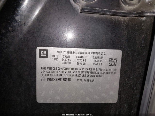 2014 CADILLAC XTS 2G61V5S8XE9178018 Photo 8