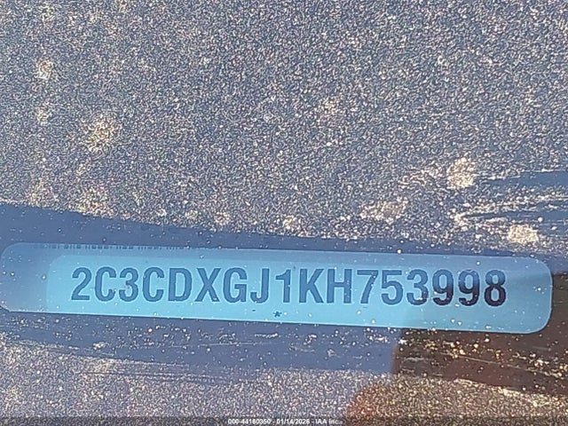 44160350 :رقم المزاد ، 2C3CDXGJ1KH753998 vin ، 2019 Dodge Charger Scat Pack Rwd مزاد بيع