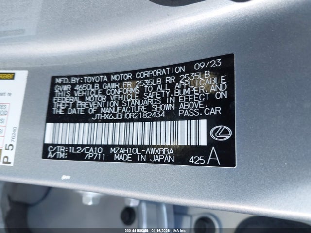 2024 LEXUS UX 250H JTHX6JBH0R2182434 Photo 8