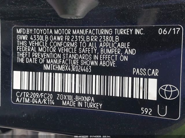 2018 TOYOTA C-HR NMTKHMBX4JR024463 Photo 8