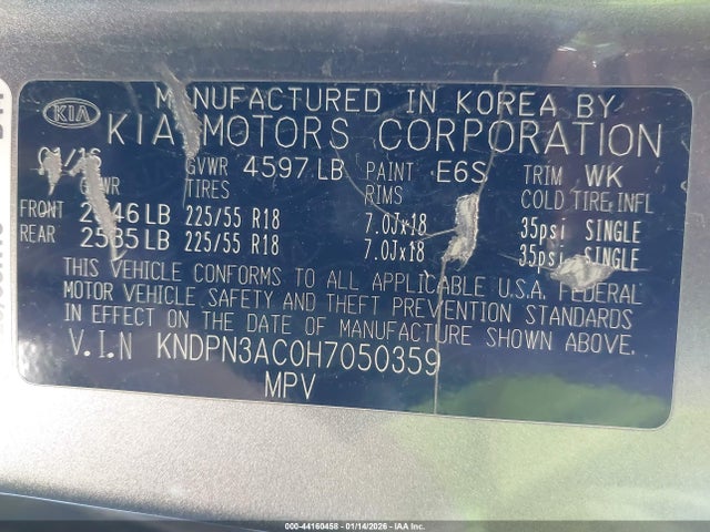 KIA Sportage Ex 2017 KNDPN3AC0H7050359 Image 9