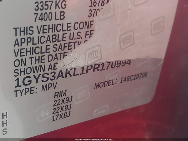 2023 CADILLAC ESCALADE 1GYS3AKL1PR170994 Photo 8