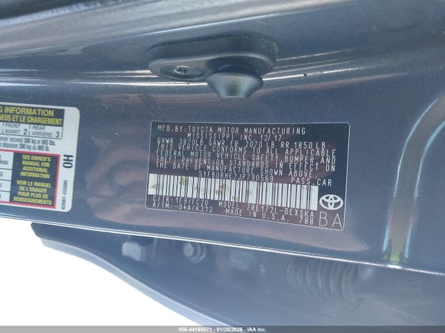 Toyota COROLLA SE 2018 5YFBURHE2JP790569 Image 9