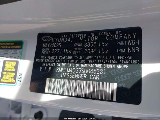 Hyundai Elantra Sel Sport 2025 KMHLM4DG5SU045331 Image 9