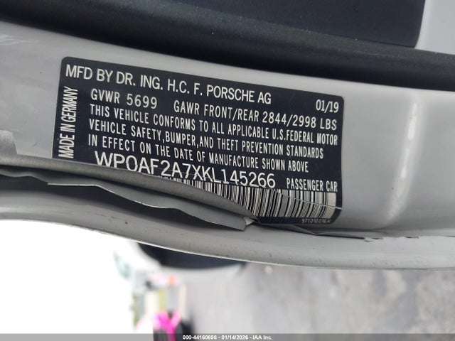 2019 PORSCHE PANAMERA WP0AF2A7XKL145266 Photo 8