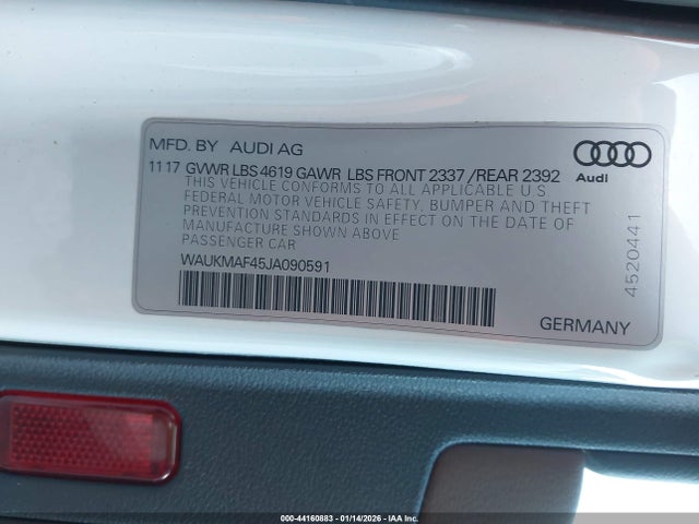 2018 AUDI A4 WAUKMAF45JA090591 Photo 8
