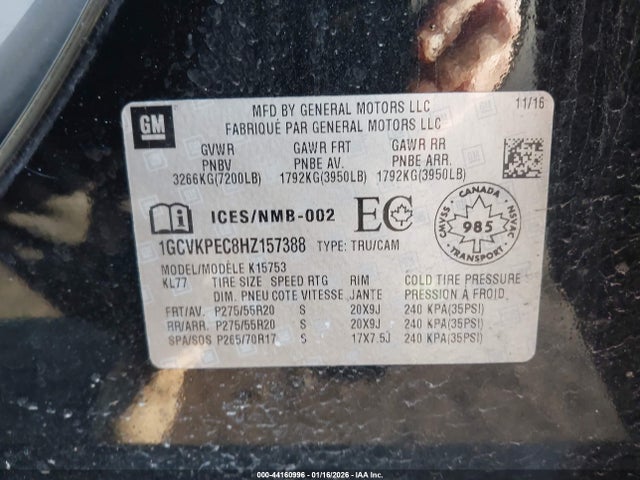 1GCVKPEC8HZ157388 Chevrolet Silverado 1500 Custom