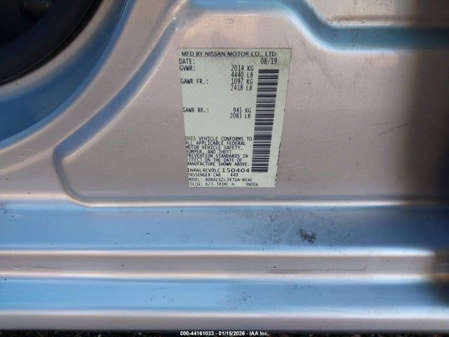1N4AL4CV0LC150404 Nissan Altima Sr Vc-turbo Fwd
