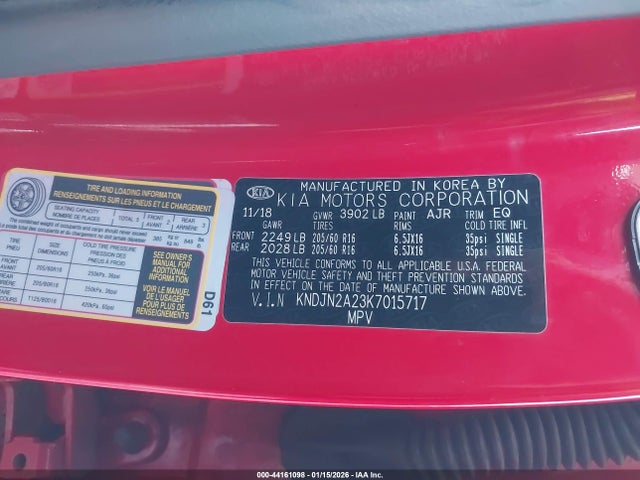 KNDJN2A23K7015717 KIA Soul