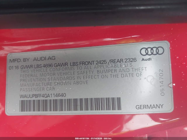 2016 AUDI A3 E-TRON WAUUPBFF4GA114640 Photo 8