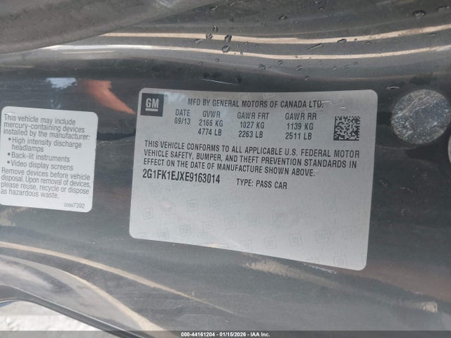 2G1FK1EJXE9163014 Chevrolet CAMARO 2SS
