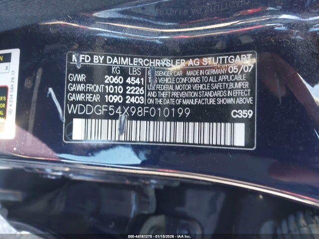 Продажа на аукционе авто 2008 Mercedes-benz C 300 Luxury/sport, vin: WDDGF54X98F010199, номер лота: 44161278