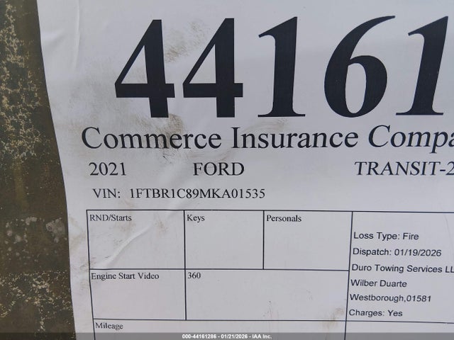 1FTBR1C89MKA01535 Ford Transit-250