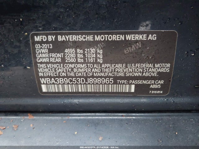 2013 BMW 335I WBA3B9C53DJ898965 Photo 8
