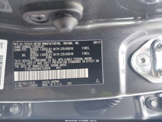 5TDGZRBH5MS156808 Toyota Highlander Xle
