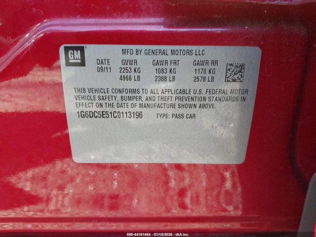 2012 CADILLAC CTS 1G6DC5E51C0113196 Photo 8