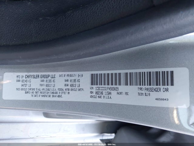 Chrysler 200 C 2015 1C3CCCCG1FN583029 Image 9