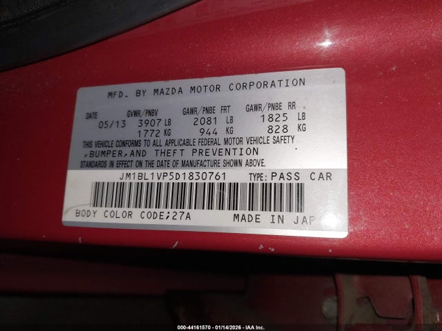 2013 MAZDA MAZDA3 JM1BL1VP5D1830761 Photo 8