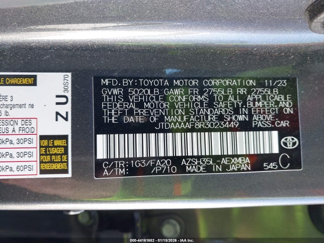 Toyota Crown Xle 2024 JTDAAAAF8R3023449 Image 9