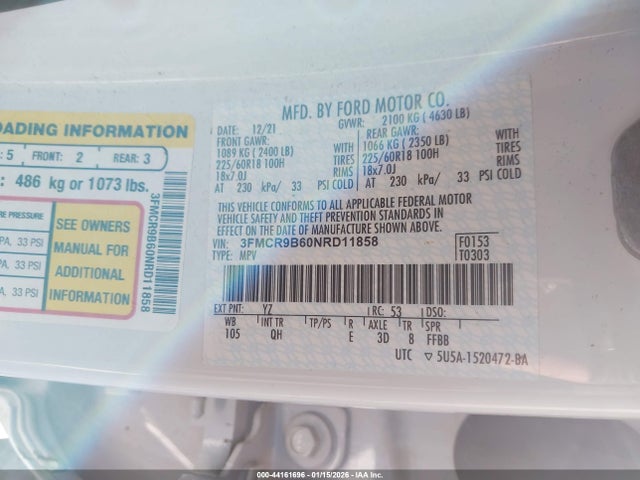 2022 FORD BRONCO SPORT 3FMCR9B60NRD11858 Photo 8