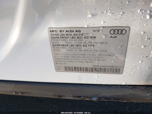 2019 AUDI E-TRON WA1LAAGE2KB023217 Photo 8