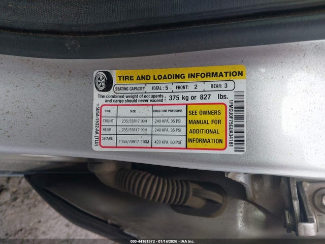 1FMCU0F75GUA34181 Ford ESCAPE S