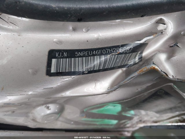 Продаж на аукціоні авто 2007 Hyundai Sonata Limited/se V6, vin: 5NPEU46F07H206087, номер лоту: 44161877