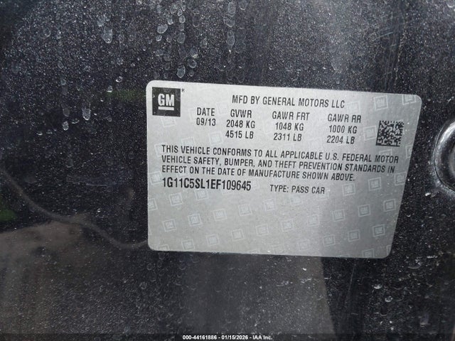 2014 CHEVROLET MALIBU 1G11C5SL1EF109645 Photo 8