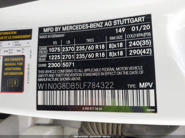 2020 MERCEDES-BENZ GLC 300 W1N0G8DB5LF784322 Photo 8