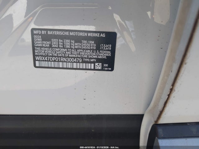 WBX47DP01RN300479 BMW X3 Sdrive30i