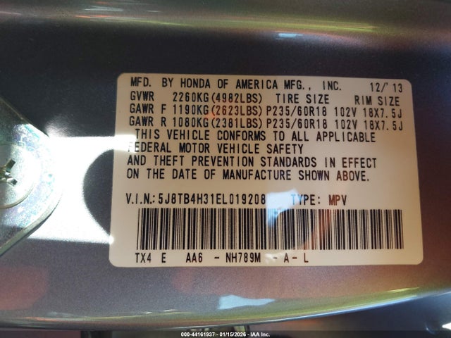 2014 ACURA RDX 5J8TB4H31EL019208 Photo 8