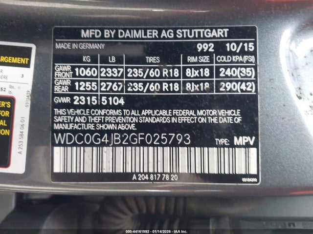 Mercedes-Benz GLC 300 2016 WDC0G4JB2GF025793 Image 9