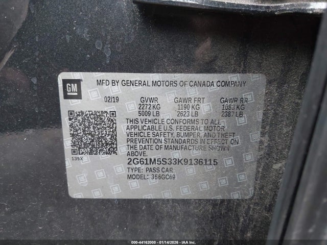 2019 CADILLAC XTS 2G61M5S33K9136115 Photo 8