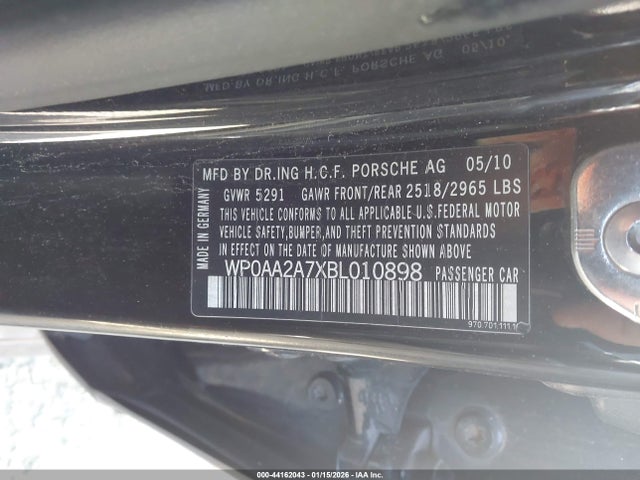 2011 PORSCHE PANAMERA WP0AA2A7XBL010898 Photo 8